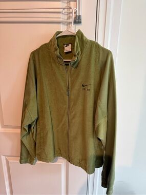 Nike Olive Green Full-Zip Windbreaker Jacket